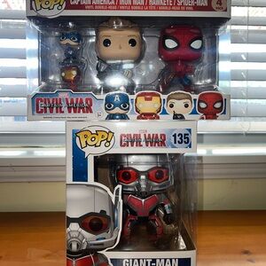 2 Marvel Civil War Funko Pop